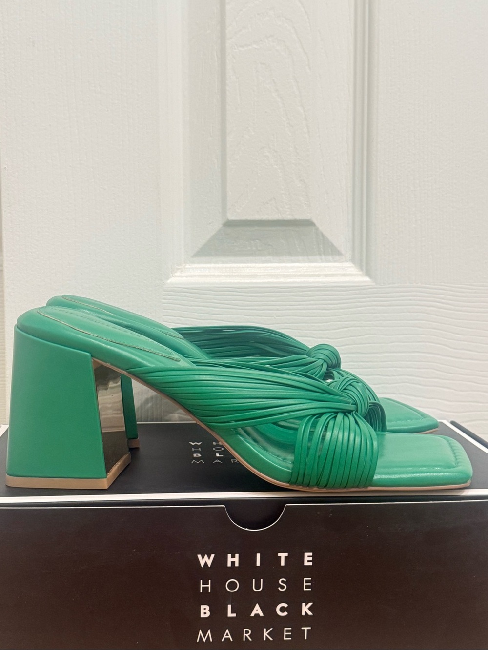White House Black Market Knotted Strappy Heel - Picture 4 of 8